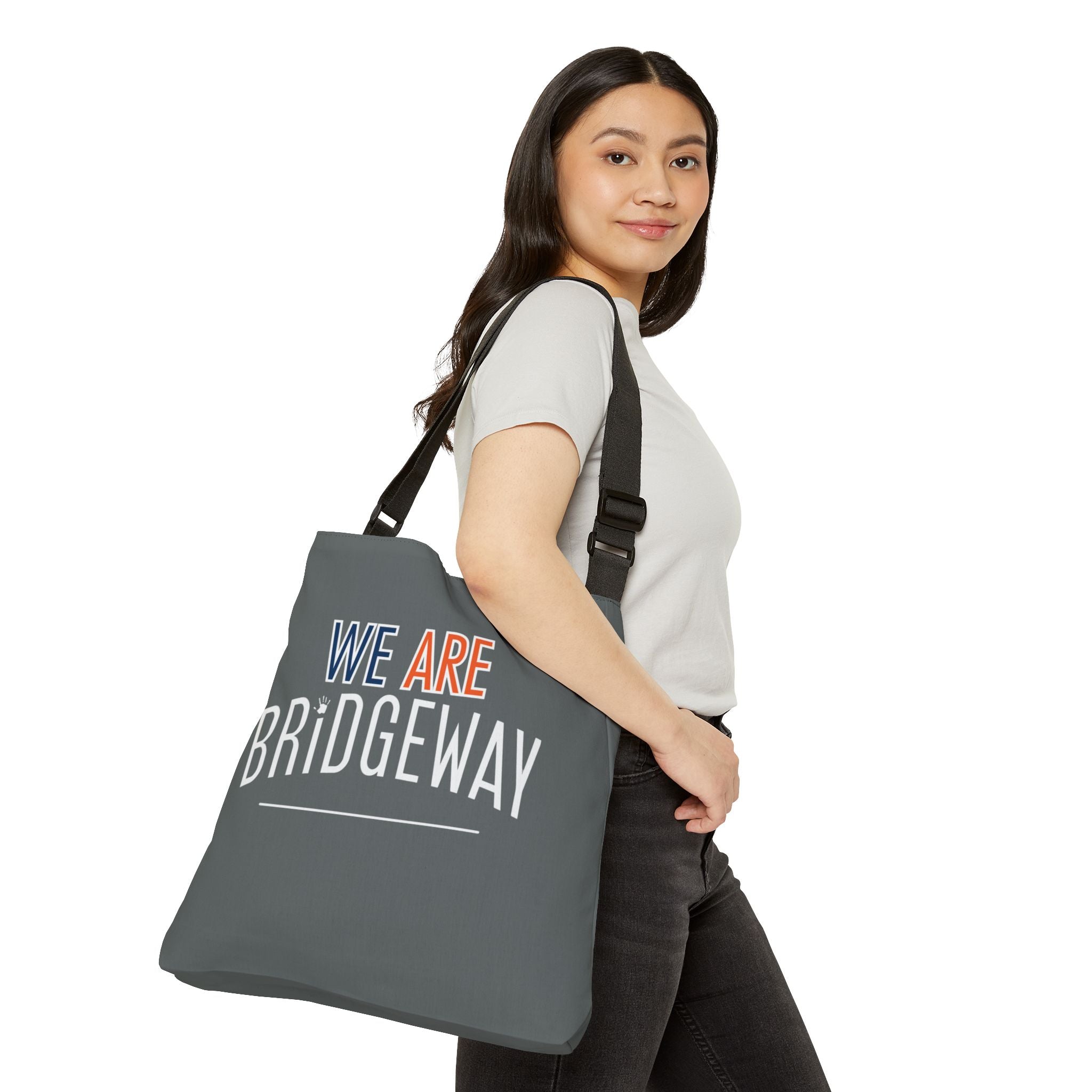 "We are Bridgeway" Graphic Adjustable Tote Bag