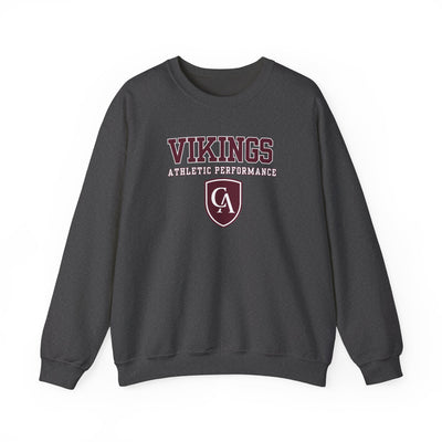 Adult Unisex Columbus Academy Vikings Athletic Performance Graphic Gildan Heavy Blend Sweatshirt