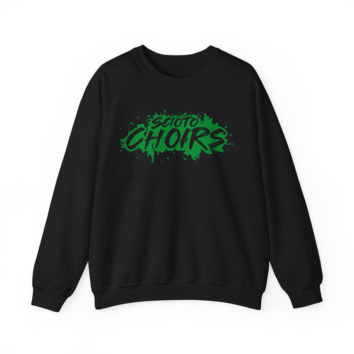 Adult Unisex Dublin Scioto Choirs Paint Splatter Graphic Sweatshirt