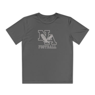 Youth New Albany Tonal Football Logo Graphic Short Sleeve Performance Tee