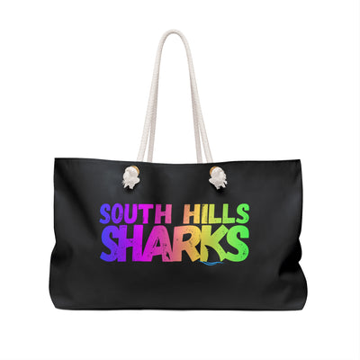 South Hills Sharks Neon Rainbow Graphic Large Summer Tote