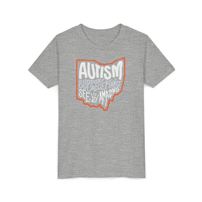 Youth Autism See The Amazing Graphic Short Sleeve Soft Tee - Bridgeway Academy