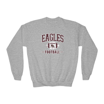 Youth Eagles Football Vintage Distressed Graphic Sweatshirt