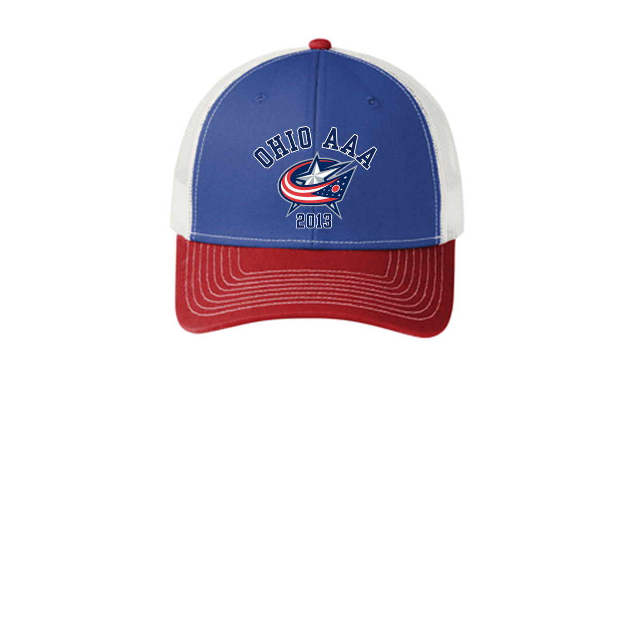 Adult Unisex Ohio AAA Blue Jackets Snapback Trucker Hat