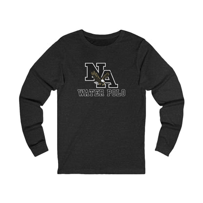Adult Unisex New Albany Water Polo Classic Black Logo Graphic Long Sleeve Soft Tee