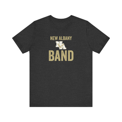 Adult Unisex Vintage Distressed New Albany Band Graphic Short Sleeve Soft Tee