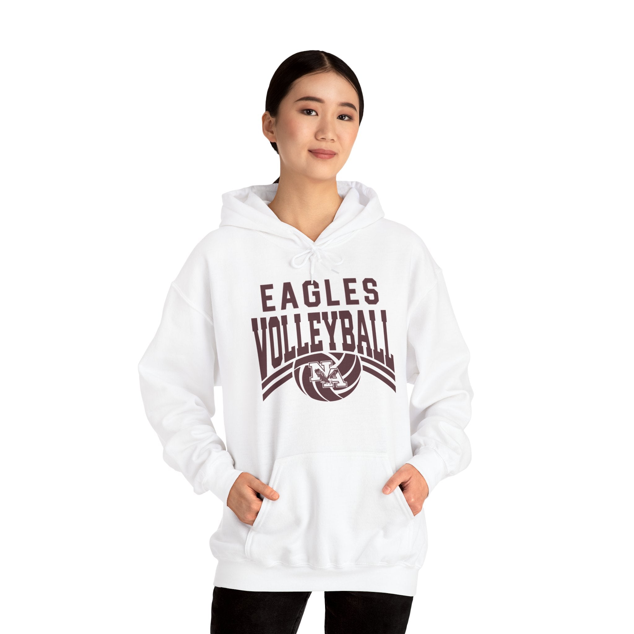 Adult Unisex New Albany Volleyball Varsity Arch Graphic Hoodie