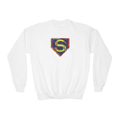 Youth Stingers Softball Distressed Logo Graphic Gildan Heavy Blend Sweatshirt