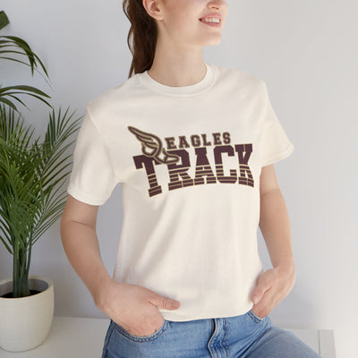 Adult Unisex Eagles Track Graphic Short Sleeve Soft Tee