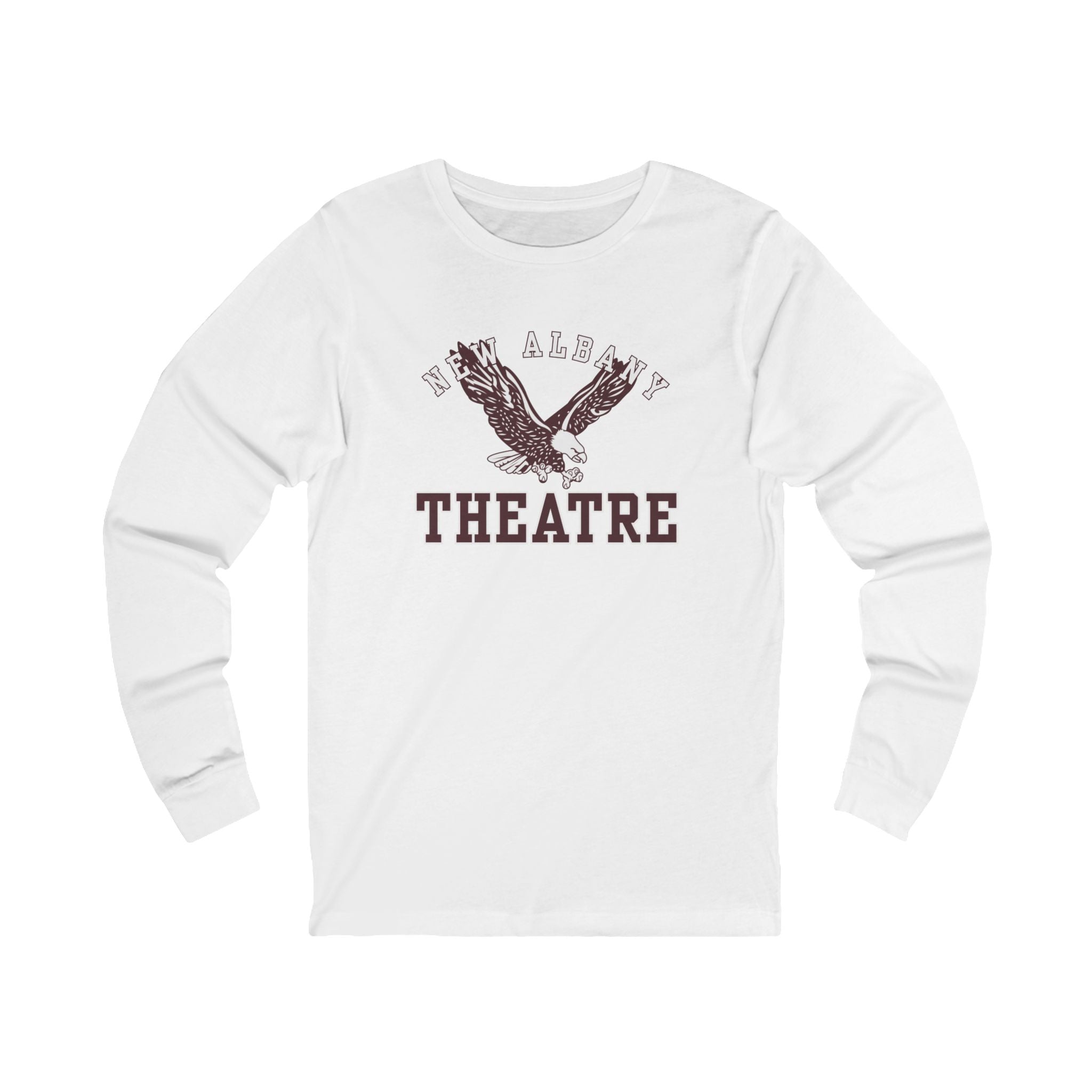 Adult Unisex Flying Theatre Eagle Graphic Long Sleeve Soft Tee