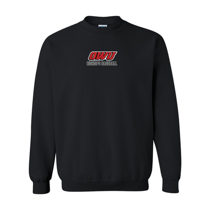 Adult Unisex Classic OWU Bishops Baseball Graphic Sweatshirt - Ohio Wesleyan University