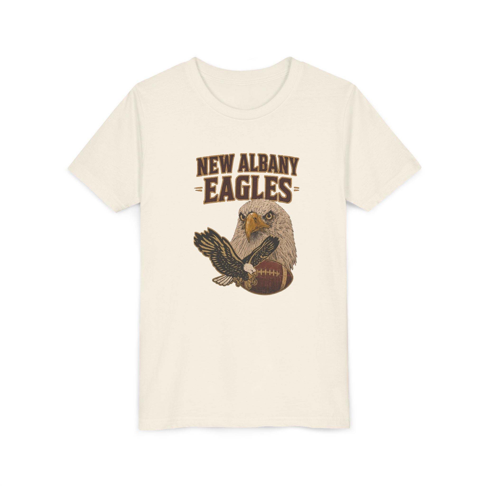 Youth New Albany Gridiron Eagle Graphic Short Sleeve Bella + Canvas Soft Tee
