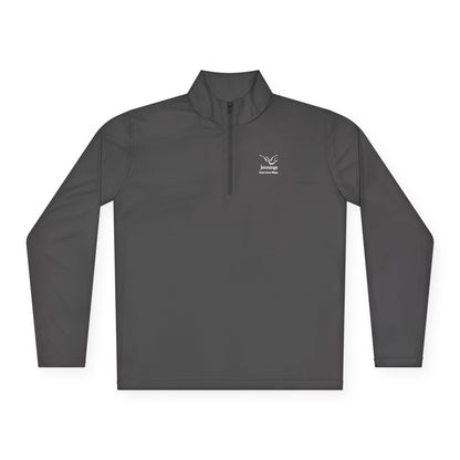 Adult Unisex Sport-Tek Competitor Performance Quarter-Zip Pullover - White Jennings Notre Dame Village Logo