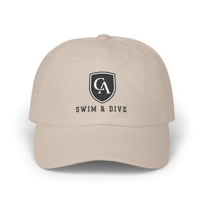 Adult Unisex Columbus Academy Vikings Swim & Dive Embroidered Logo Dad Cap