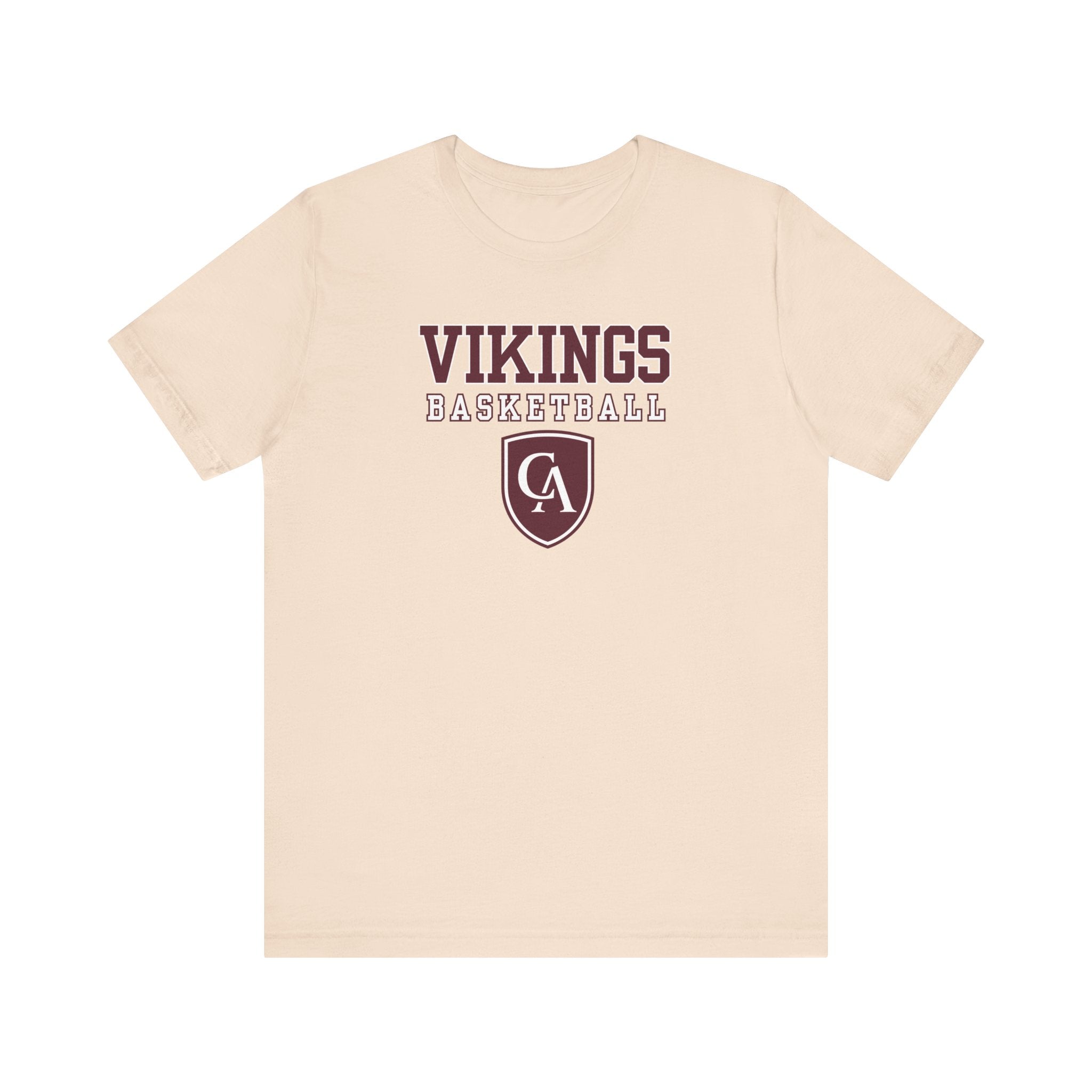 Adult Unisex Columbus Academy Vikings Basketball Graphic Short Sleeve Bella + Canvas Soft Tee