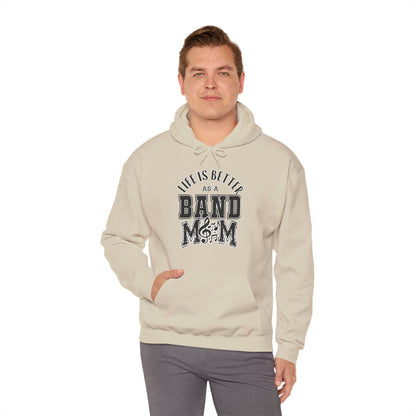Adult Unisex Life is Better As A Band Mom Graphic Hoodie