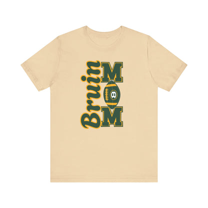 Adult Unisex Bruin Football Mom Graphic Short Sleeve Soft Tee