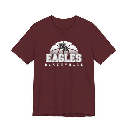 Adult Unisex New Albany Eagles Basketball Fast Break Graphic Short Sleeve Soft Tee