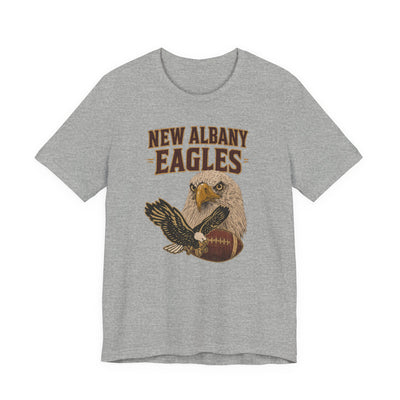 Adult Unisex New Albany Gridiron Eagle Graphic Short Sleeve Soft Tee