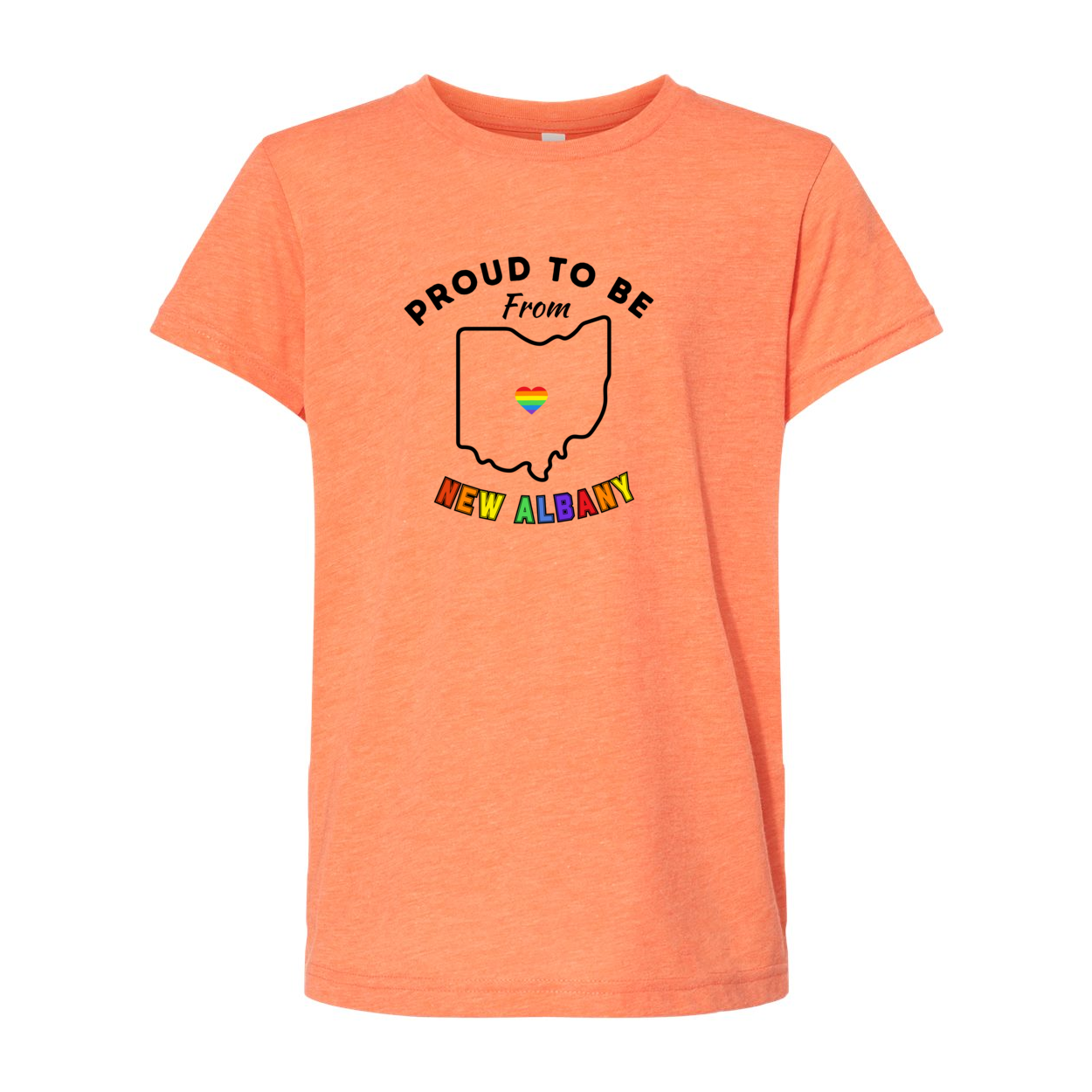 Youth City Rainbow Pride Super Soft Short Sleeve Graphic Tee - New Albany