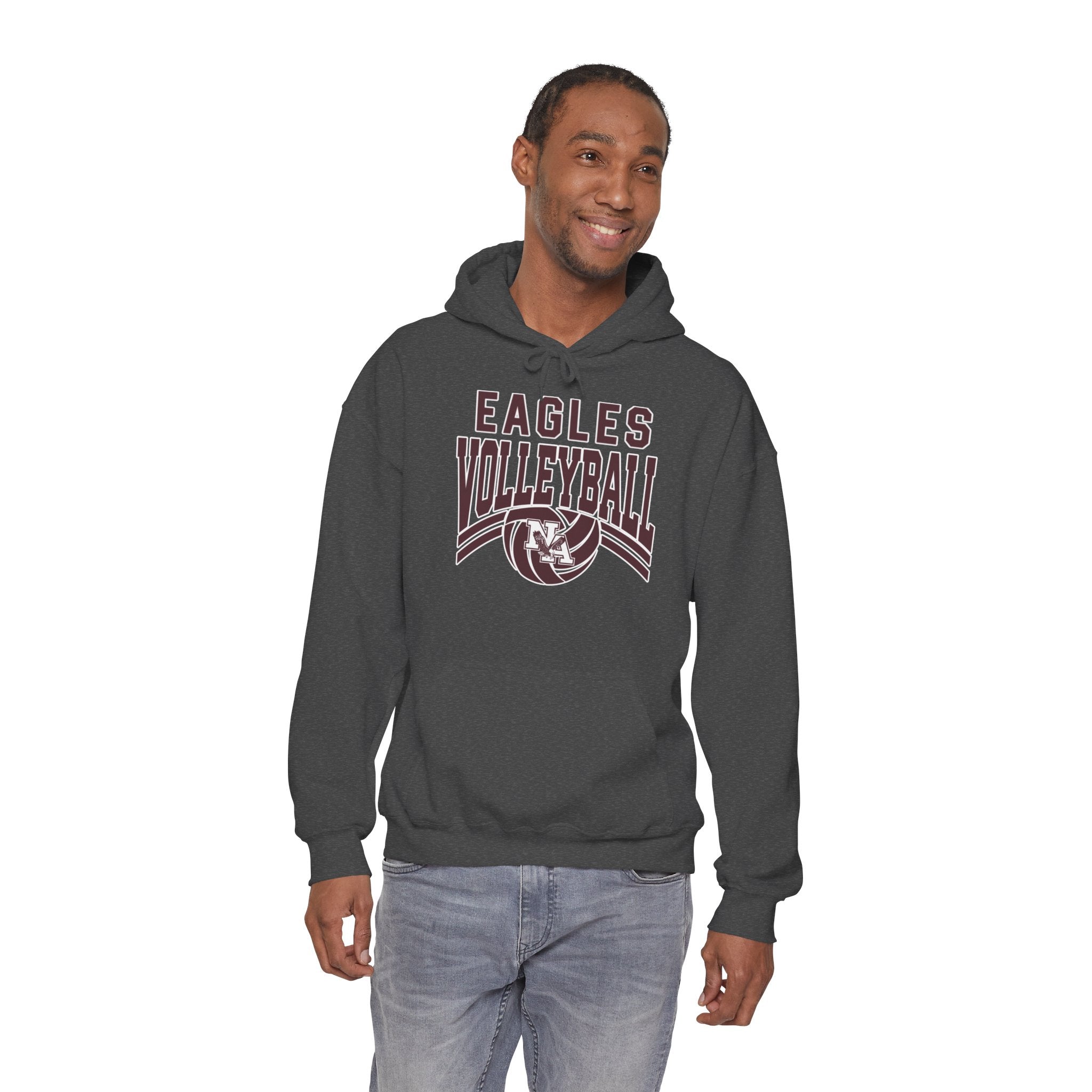 Adult Unisex New Albany Volleyball Varsity Arch Graphic Hoodie