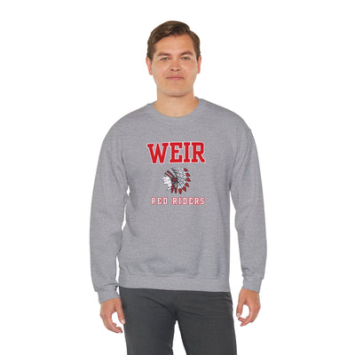 Adult Unisex Weir Red Riders Classic Mascot Graphic Sweatshirt