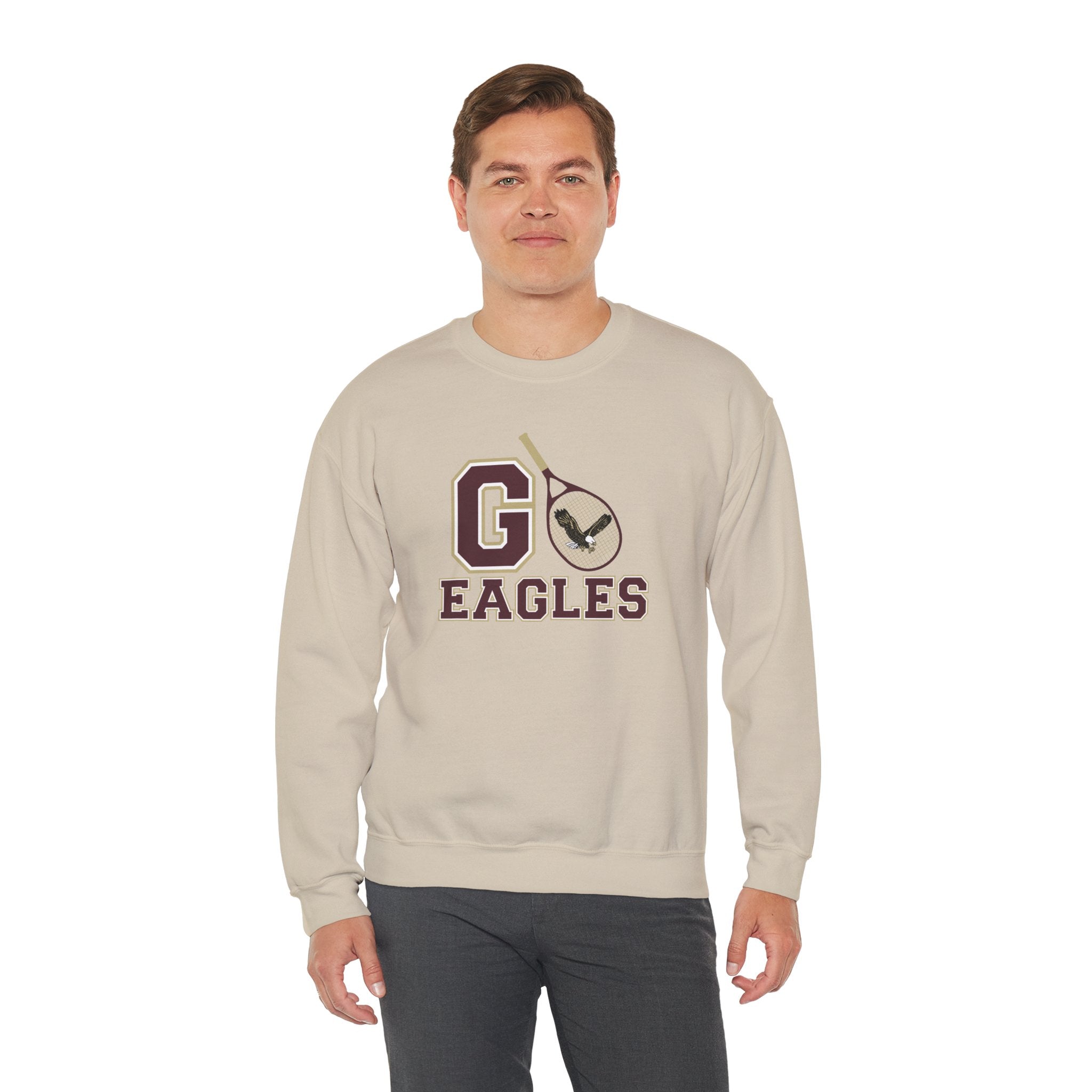 Adult Unisex Go Eagles Tennis Graphic Sweatshirt - New Albany Eagles