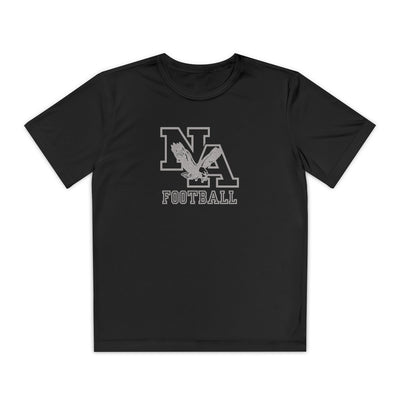 Youth New Albany Tonal Football Logo Graphic Short Sleeve Performance Tee