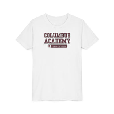 Youth Columbus Academy Athletic Performance Graphic Short Sleeve Bella + Canvas Soft Tee