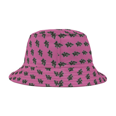 Adult Unisex Classic Logo Allover Print Pink Bucket Hat - New Albany Eagles