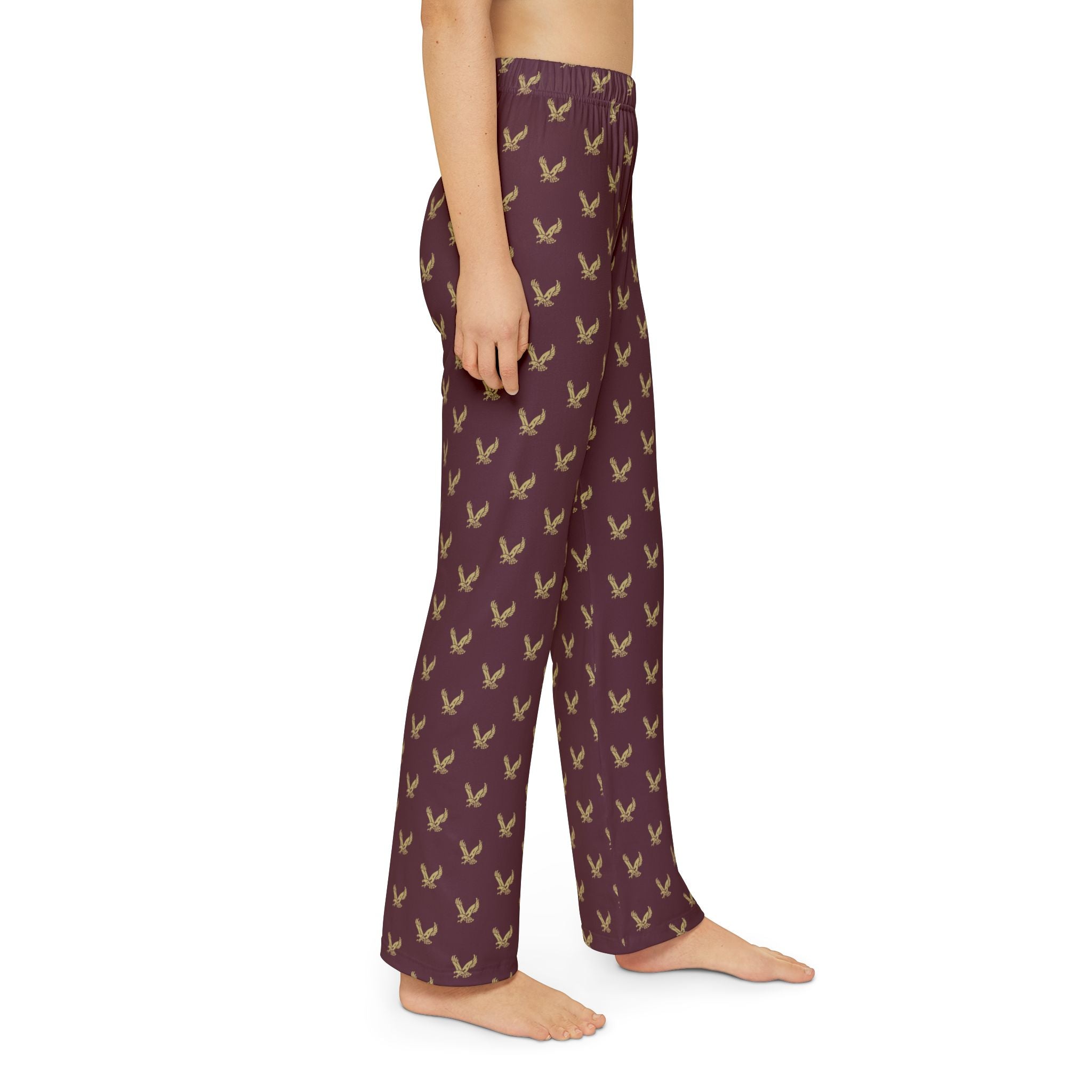 Youth Pajama Pants with Allover Band Eagle Print