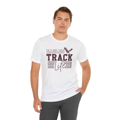Adult Unisex Eagles Track Life Graphic Short Sleeve Soft Tee
