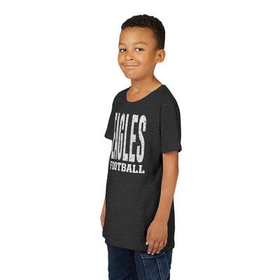 Youth New Albany Football Distressed Enlarged Graphic Short Sleeve Bella + Canvas Soft Tee