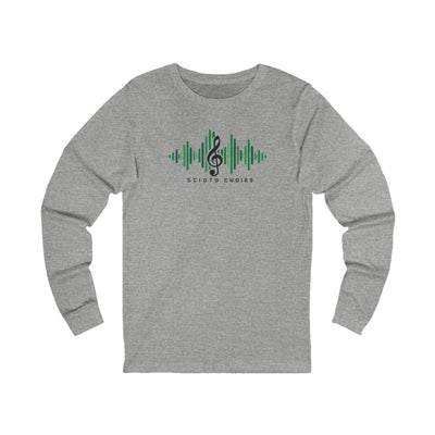 Adult Unisex Dublin Scioto Choirs Sound Wave Graphic Long Sleeve Bella + Canvas Soft Tee