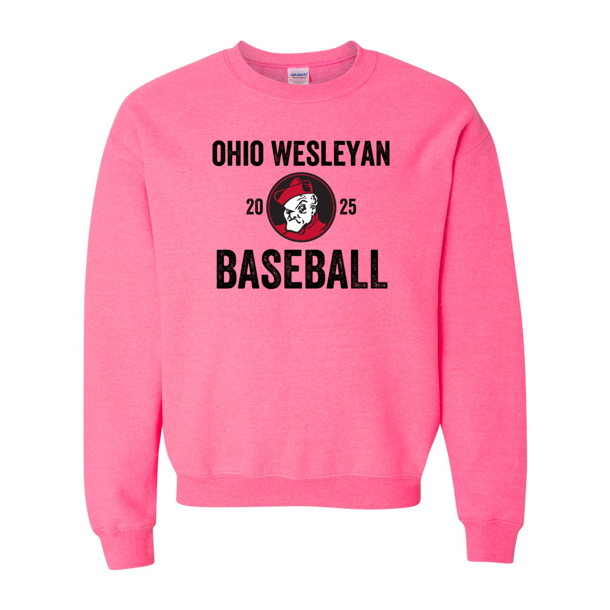 Adult Unisex OWU 2025 Baseball Graphic Sweatshirt - Ohio Wesleyan University