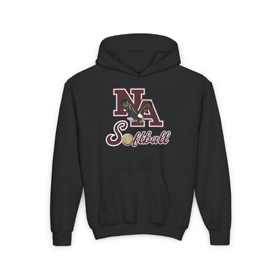 Youth NA Script Softball Graphic Hoodie