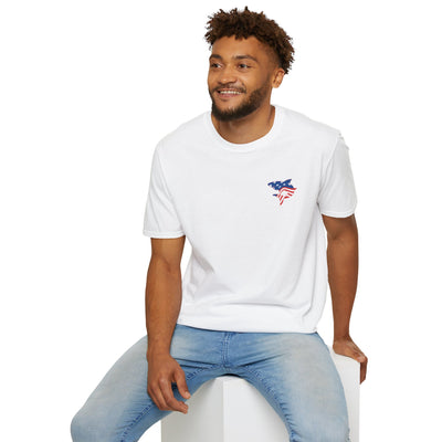 Adult Unisex South Hills Swim Club Patriotic Graphic Short Sleeve Gildan Softstyle Tee