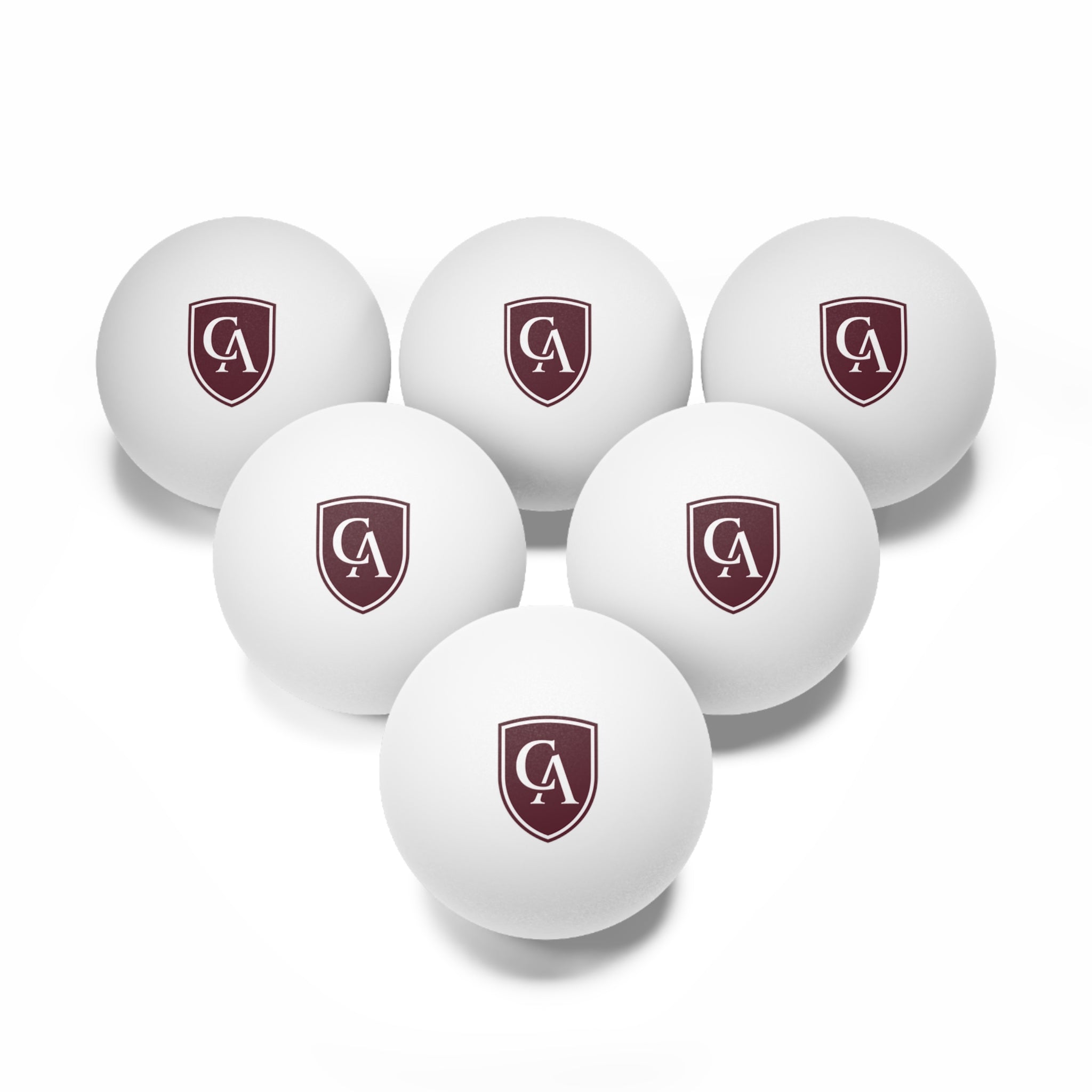 Columbus Academy Logo 6-Pack Ping Pong Balls