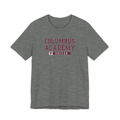 Adult Unisex Columbus Academy Soccer Graphic Short Sleeve Bella + Canvas Soft Tee
