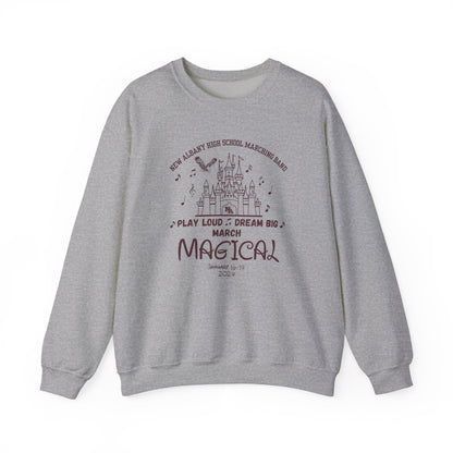 Adult Unisex NAHS Marching Band March Magical Graphic Sweatshirt