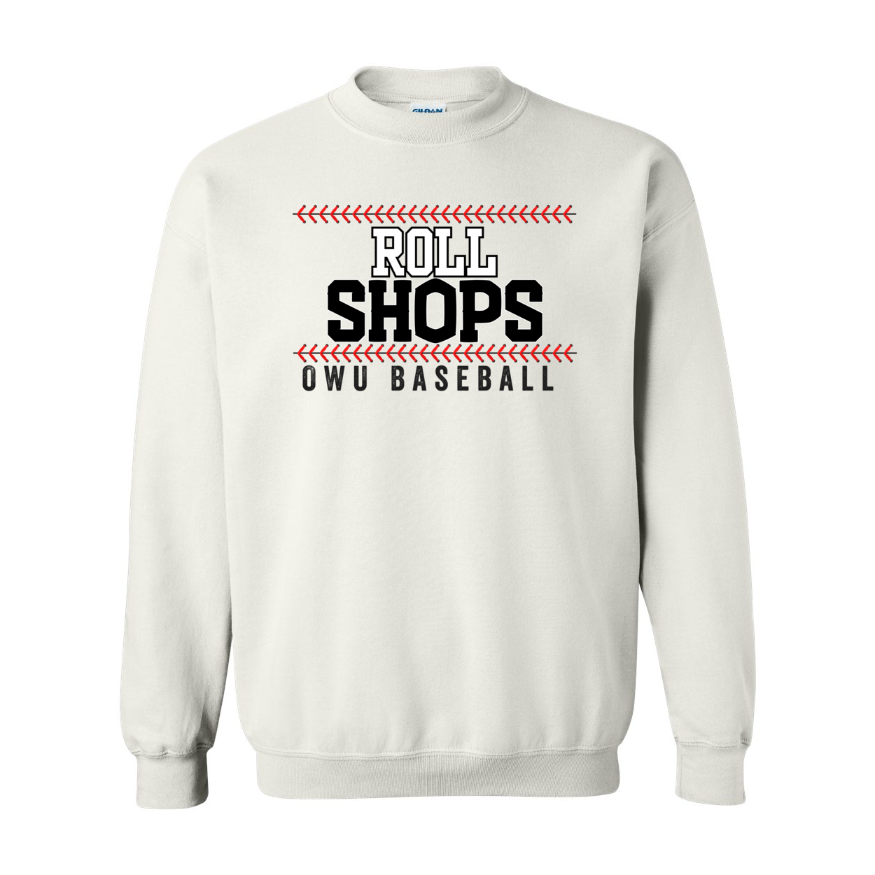 Adult Unisex OWU Roll Shops Baseball Graphic Sweatshirt - Ohio Wesleyan University