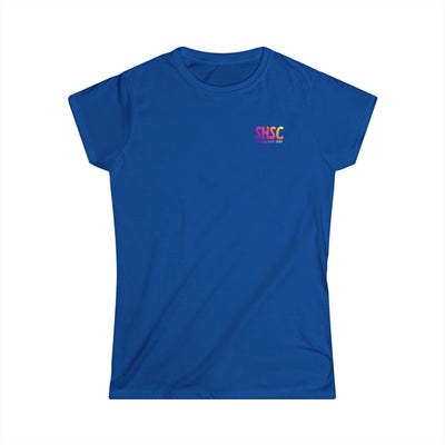 Women's South Hills Swim Club SHSC Ombre Graphic Short Sleeve Gildan Softstyle Tee