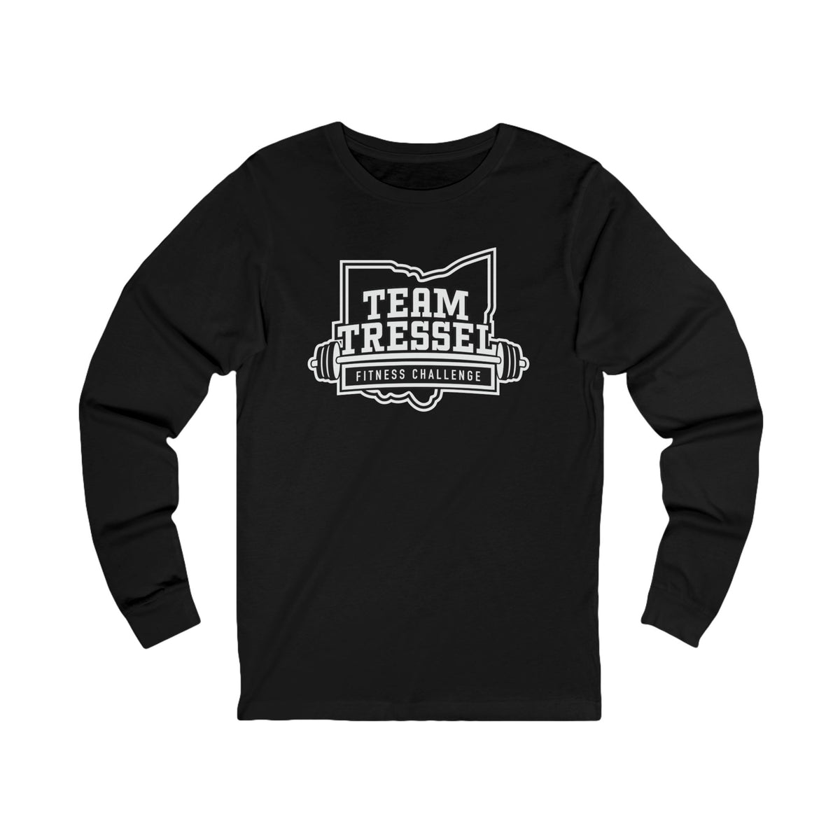 Adult Unisex Team Tressel Fitness Challenge Graphic Long Sleeve Bella + Canvas Soft Tee