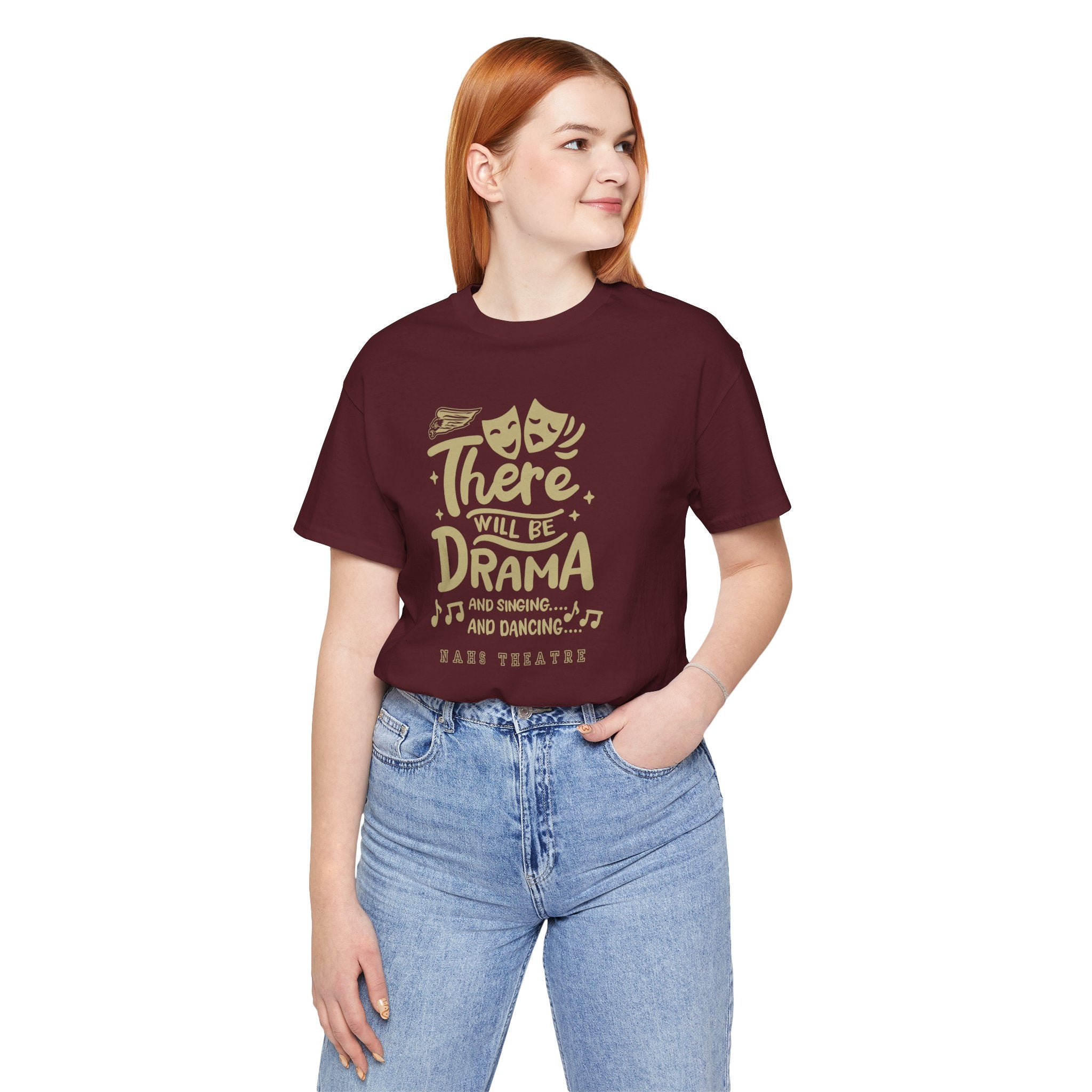 Adult Unisex There Will Be Drama Graphic Short Sleeve Soft Tee
