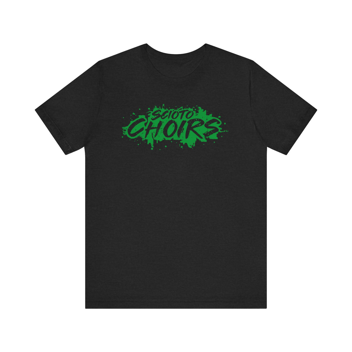 Adult Unisex Dublin Scioto Choirs Paint Splatter Graphic Short Sleeve Soft Tee