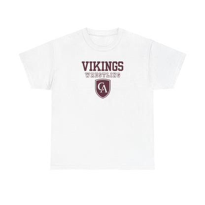 Adult Unisex Columbus Academy Vikings Wrestling Graphic Short Sleeve Gildan Heavy Tee