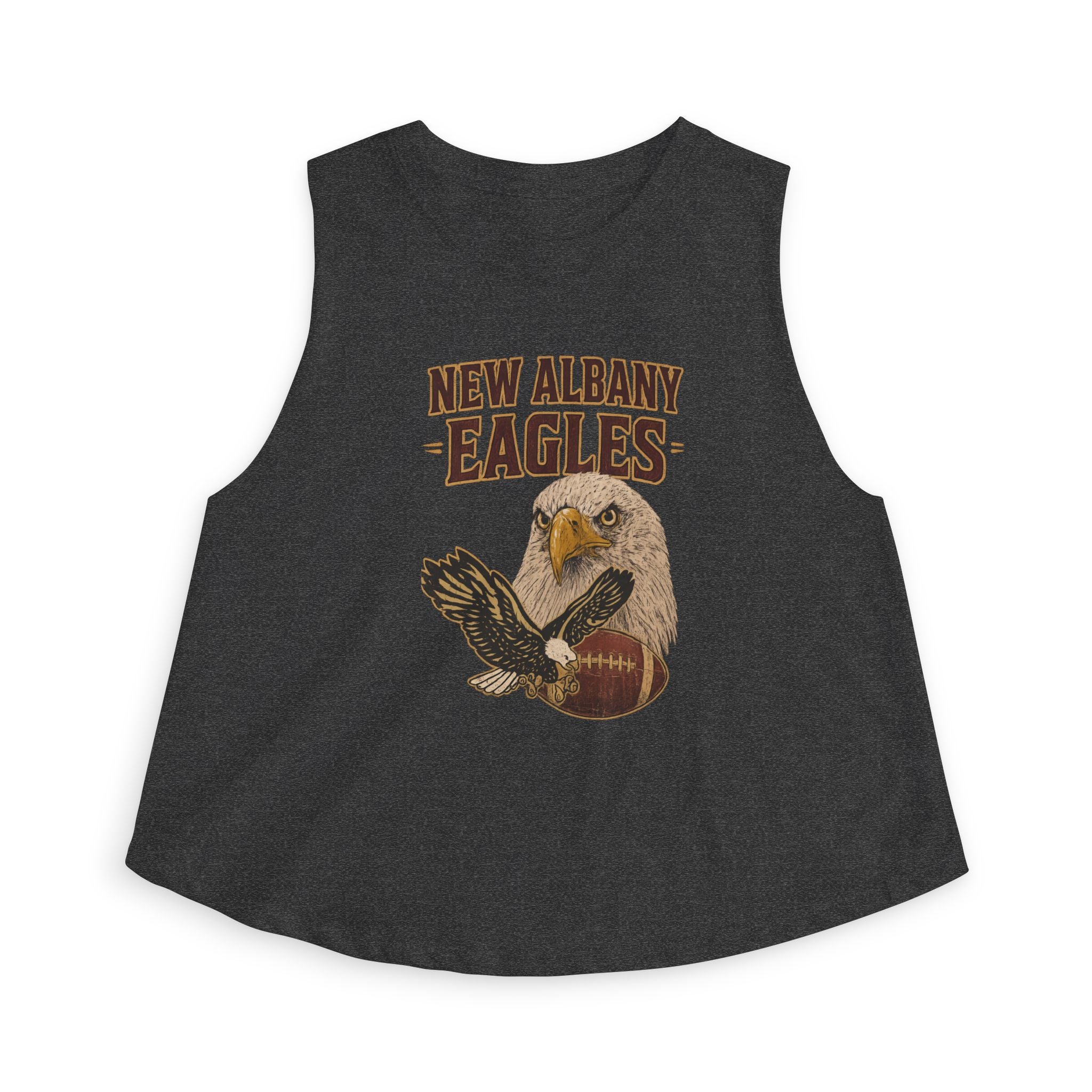 Women's New Albany Gridiron Eagle Graphic Crop Tank