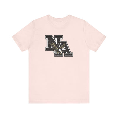 Adult Unisex Vintage Distressed Black Logo Short Sleeve Soft Tee