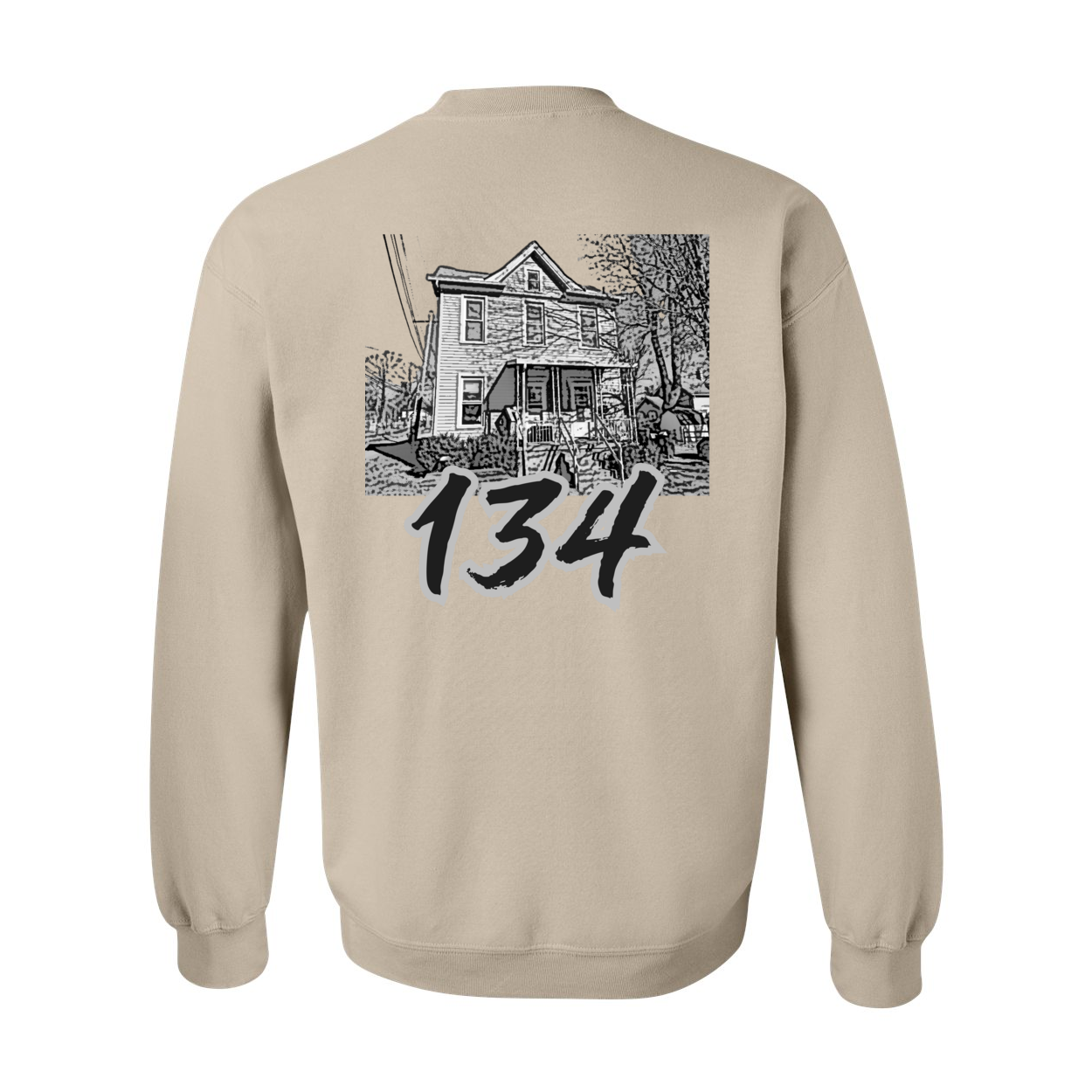 Adult Unisex OWU 134 Baseball House Graphic Sweatshirt - Ohio Wesleyan University