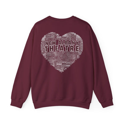 Adult Unisex New Albany Theatre Heart Graphic Sweatshirt